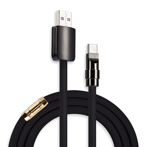 Unleash Exceptional Charging Efficiency with the Chubbycable Black Samurai Edition USB C Cable | 240 W Rapid Charge, 3.3 FT Flexible and Durable Silicone Design | Universal Compatibility for Phones, Tablets, and More | Aesthetic Fusion of Tradition and Modernity