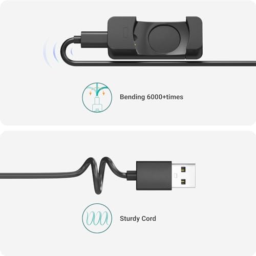 TUSITA 1 M Fast Charging Cable for Withings Scanwatch 2 & Light | Premium Durable Charger for Rapid Health Tracking | Essential Accessory for Effortless Power Management and Fitness Monitoring