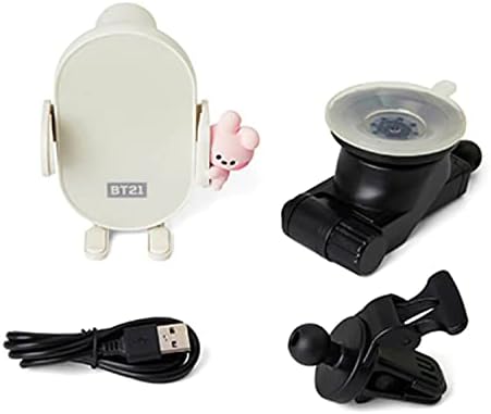 Fast Wireless Car Charger with Adjustable QI Mobile Cellphone Cradle Mount (Minini SHOOKY) – 15 W Rapid Charging, 360° Rotation, and Enhanced Compatibility for Ultimate Convenience