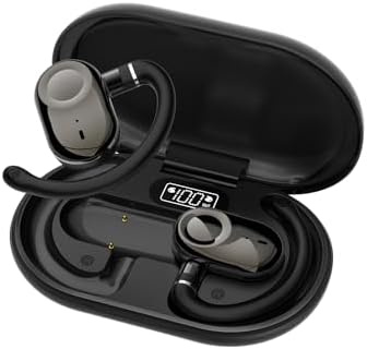 URIZONS Elite Wireless Gaming Earbuds – Ergonomic Over-Ear Bluetooth Headset with Ultra-Low Latency for Gamers and Athletes – Supreme Sound Clarity, Secure Earhook Stability, and Compact Charging Case in Sleek Black Design for Ultimate Performance