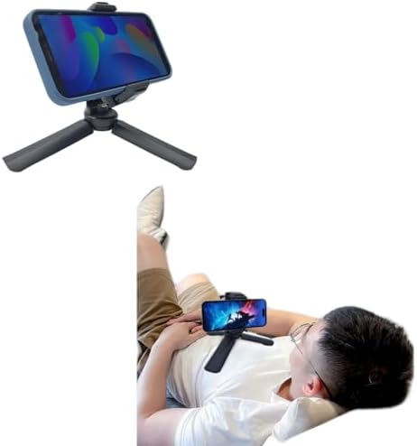 GottaHaveit iPhone Desk Stand, Stream & Watch Movies in Bed While Charging, Swivels & Adjusts, Hands Free, Travel iPhone Stand, Fits Cellhones 2.3-3.4″ Wide, Sturdy, Foldable, Black (2 Pack) – Enhanced Compatibility and Speed