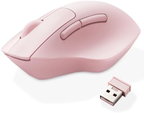 Elevate Your Productivity with the ELECOM Wireless Ergonomic Mouse – Silent Click, 2000 DPI Precision, 20-Month Battery Life, and Stylish White Design for PCs, Macs, and Laptops – Perfect for Home or Office Use