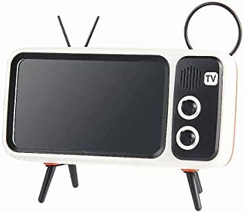 TV Speaker Phone Holder Style Mobile Phone Holder with Speaker Suitable for Smartphones Under 6.5 inches for Men Mens Husband Tester (Front Black and Back Orange) – Enhanced Compatibility and Speed