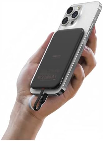 VEEKTOMX 5000 m Ah Ultra-Slim Portable Charger – Lightweight Power Bank with USB-C Cable, Stylish Pink Power Bank for i Phone 15/Plus/Pro/Pro Max & Android – Fast Charging, Ideal for On-the-Go Convenience and Daily Use