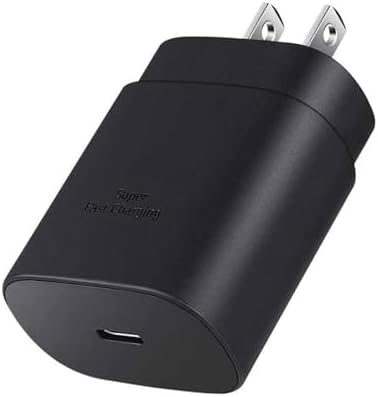 Rapid 25 W USB-C Wall Charger for Samsung Galaxy Devices – High-Speed Type-C Power Adapter with 6.6 ft Extended Charging Cable for Ultimate Flexibility and Device Compatibility – Ideal for S24 Series, S23 Ultra, S22, S21, S20, and Note Lineup