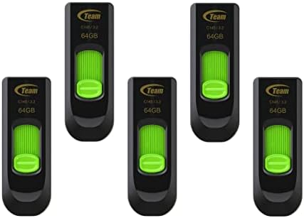 Maximize Your Data Storage with TEAMGROUP C145 64 GB USB Flash Drive 5-Pack – High-Speed USB 3.2 Gen 1 Memory Sticks for Effortless File Transfers, Ideal for Home and Office Use, Durable and Portable External Storage Solution Maximize Your Data Storage with TEAMGROUP C145 64 GB USB Flash Drive 5-Pack – High-Speed USB 3.2 Gen 1 Memory Sticks for Effortless File Transfers, Ideal for Home and Office Use, Durable and Portable External Storage Solution