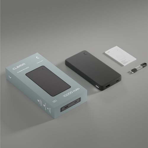 10,000 m Ah Dual Port Power Bank – Ultra-Fast Charging Solution for i Phone 16/15/14, Samsung Galaxy, i Pad & Google Pixel – Slim, Lightweight Design with Optimal Compatibility in Graphite – Perfect On-the-Go Charging Companion