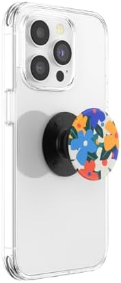 Magnetic Pop Grip for Mag Safe – Elegant Enamel Rose Noir | Multifunctional Phone Stand with Secure Grip & Customizable Swappable Top | Effortless Hands-Free Viewing Kickstand | Wireless Charging Compatible Accessory for Enhanced Smartphone Usability