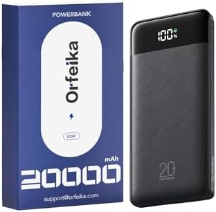 High-Capacity 20000 m Ah Fast Charging Power Bank with Built-In Cables – Ultimate Portable Charger for i Phone 16/15, Galaxy, and Android Devices | 20 W PD USB-C Battery Pack for Travel Enthusiasts with 6 Outputs for Multi-Device Charging