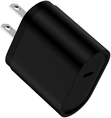 20 W USB-C Fast Charging Block: High-Efficiency Power Adapter for Google Pixel 9 Pro, i Phone 16 Pro Max & Samsung Galaxy Devices – Compact Design, Optimal Compatibility, and Advanced Safety Features for On-the-Go Charging Solutions