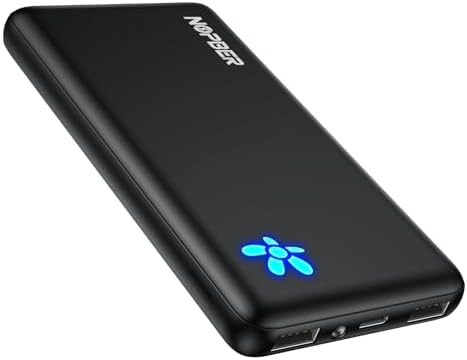 Ultra-Slim 10800 m Ah Portable Charger – Lightweight Power Bank with 15 W Fast Charging for i Phone 16/15/14 & Samsung Galaxy – Essential Travel Companion for On-the-Go Power Solutions – Optimal Device Compatibility and Safety Features