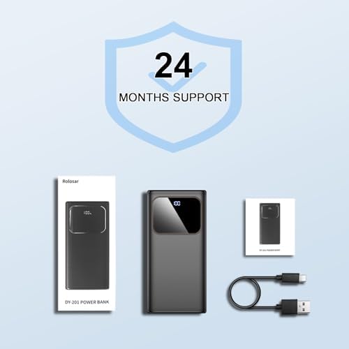 Ultra-Fast 10000 m Ah Portable Charger with PD 15 W for i Phone and Samsung – Compact USB-C Power Bank with Enhanced Compatibility for Rapid Charging on the Go