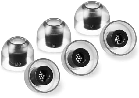 Transform Your Audio Experience with AZLA Sedna Earfit Crystal Standard 2 – Premium Silicone Earbud Tips for Sony WF-1000 XM5, Beats, Sennheiser, Jabra – Ultimate Noise-Canceling Replacement Tips (3 Pair, M-ML-L) – Achieve Unmatched Comfort & Superior Sound Isolation