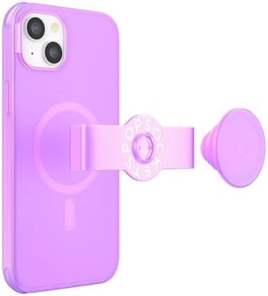 Pop Sockets i Phone 14 Pro Case with Integrated Slidable Grip & Kickstand – Pink Opalescent – Ultimate Wireless Charging Compatibility, 10 ft Drop Protection, and Easy Mag Safe Integration for Enhanced Mobile Experience