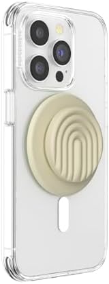 Mag Safe-Compatible Pop Socket Grip & Stand – Secure Magnetic Phone Accessory for Uninterrupted Wireless Charging, Stylish Curves Mist Design for Enhanced Hands-Free Viewing and Texting Experience