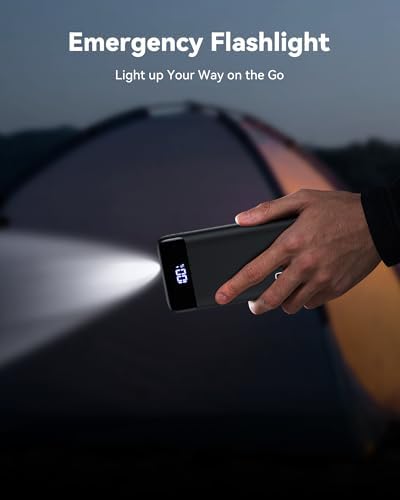 Ultimate INIU Portable Charger – 22.5 W 20000 m Ah Power Bank with Dual USB-C Fast Charging, PD 3.0 & QC 4.0, LED Display – Rapid Charging Solution for i Phone 16, Samsung S23, Google Devices & More – Long-lasting Power for On-the-Go Professionals & Travelers