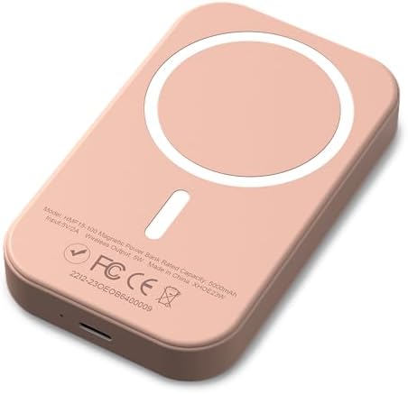 Magnetic 10,000 m Ah Wireless Power Bank for i Phone 15/14/13/12 – Fast Charging Portable Battery Pack with USB-C Cable, Sleek Black Design for Enhanced Compatibility and On-the-Go Convenience