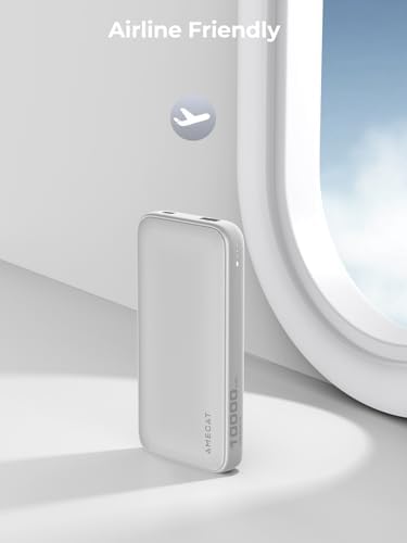 Dual Pack Ultra-Slim 10,000 m Ah USB C Power Bank – 15 W Fast Charging External Battery for i Phone 16/15/14/13, Galaxy S25/24, Pixel, and More – Lightweight, Durable, and Highly Compatible Portable Charger for On-the-Go Power