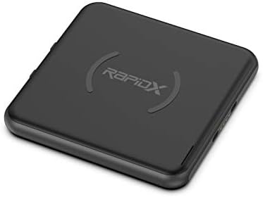 Modula5 Wireless Charging Pod for Smartwatches – RX-MP02 B | Rapid Qi-Enabled Charger for Apple Watch & Multi-Device Compatibility | Sleek, Portable Design with LED Indicators for Effortless Charging Experience