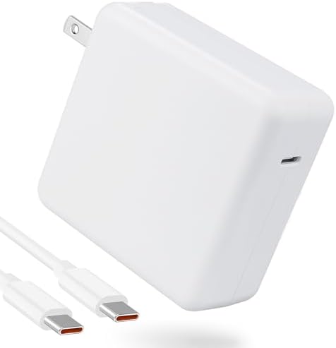 Ultra-Fast 118 W USB-C Charger for Mac Book Pro & Air – Dual-Port Power Adapter with High Efficiency & Smart Safety Features for All USB-C Devices – Compatible with i Pad Pro, M1/M2 Laptops, and More