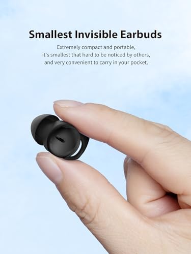 Ultimate Comfort Invisible Bluetooth Sleep Earbuds for Side Sleepers – Advanced Noise-Canceling Technology with Bluetooth 5.3 – Perfect for Meditation, Work, and Rest – Stylish Purple Design for Discreet Use and Enhanced Relaxation