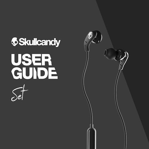 Skullcandy USB-C Wired Earbuds with Noise Isolation and Built-In Microphone – Custom Fit Ear Gel Sizes Included, True Black – Premium Sound Quality for Calls and Music, Sweat-Resistant Design for Active Lifestyles – Perfect for i Phone & Android Devices