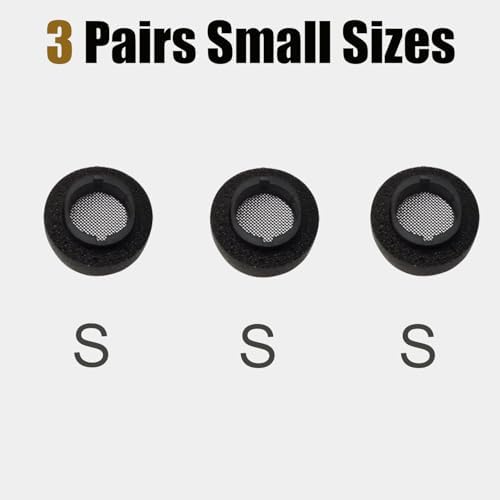 Premium Memory Foam Earbud Tips for Samsung Galaxy Buds3 Pro – Superior Comfort & Noise Isolation Replacement Tips, 3 Pairs in Black, Small Size – Optimize Your Listening Experience with Enhanced Fit and Sound Quality