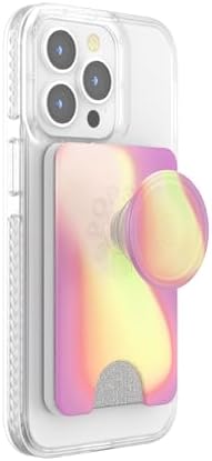Revolutionary Mag Safe-Compatible Pop Sockets Phone Wallet with Expanding Grip – Rainbow Glass Design for Effortless Wireless Charging & Card Storage, Perfect for Busy Lifestyles