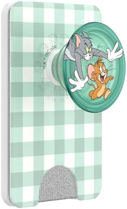 Disney Tom & Jerry Pop Socket Wallet – Whimsical Phone Grip & Expanding Card Holder with Mag Safe Compatibility – Wireless Charging Ready Accessory for Enhanced Everyday Convenience and Style
