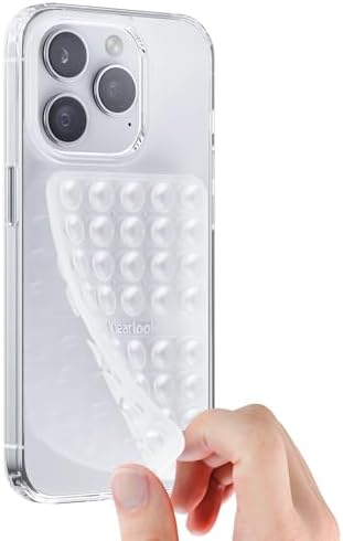 Klearlook 4-Pack Silicone Suction Cup Phone Mount – Creative Hands-Free Phone Grip for Stunning Selfies & Videos in Clear, Light Pink, Hot Pink, and Lavender – Innovative Double-Sided Suction Technology for Wide Compatibility – Premium Durable Design for Effortless Content Creation and Easy Maintenance