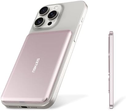 Ultra-Thin Magnetic Wireless Power Bank 5000 m Ah – 20 W Fast Charging Portable Charger for i Phone 16/15/14/13/12 Series – Effortless Snap-On Connection & USB-C Compatibility for On-the-Go Power Solutions