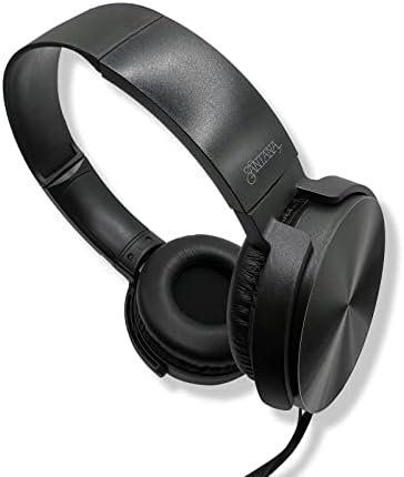 SANTANA BY CARLOS SANTANA Besos & Havana Wired Studio Headphones – Premium Sound Experience with Adjustable Headband & Ultra-Plush Ear Cups – Perfect for Music Lovers, Movie Enthusiasts, and Professional Calls – Sleek Black Design with Universal Device Compatibility – Unmatched Comfort for Extended Listening Sessions