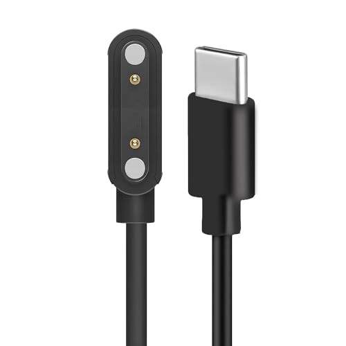 Effortless Power Management: HIRREO Military Smart Watch Rapid USB-C Magnetic Charger – High-Speed, Durable Charging Cable for Models FV14, I121, FV13, V99, FV15, DM1, DM2, EF7, TX1 – Optimal Travel Companion for Active Lifestyles