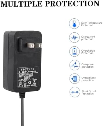 Premium 6 V 1.5 A Power Supply Adapter with 6-Foot Charger Cord – Versatile AC/DC Solution for Security Cameras and LED Lights – Enhanced Compatibility with 5.5 x 2.1/2.5 mm Connectors – Durable Design for Long-lasting Reliability and Optimal Performance