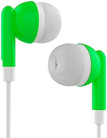 Maeline 100-Pack Bulk Earbuds with 3.5 mm Connector – Multi-Color Stereo Earphones for Schools, Events, and Promotions – Superior Sound Quality and Comfort for Everyday Use