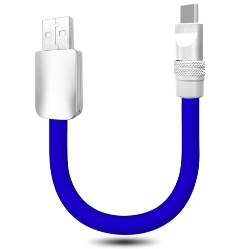 Ultra-Compact 240 W USB C Charging Cable – Sleek 4-Inch Power Bank Connector for i Phone 15/16 & Samsung Galaxy – Durable Tangle-Free Design for Effortless Portability – Essential Travel Accessory for Fast On-the-Go Charging Needs