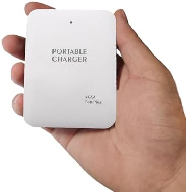 Portable Battery Operated Phone Charger with LED Indicator | Emergency USB Power Bank Powered by AA Batteries – 2 Pack for Ultimate Convenience and Versatility in Charging Solutions