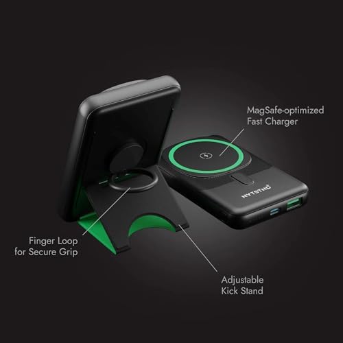 Ultra-Fast Magnetic Power Bank 10000 m Ah – Sleek Portable Charger for Smartphones with Enhanced Compatibility, Quick Charge Technology, and Adjustable Viewing Angle – Perfect for Travelers and Professionals