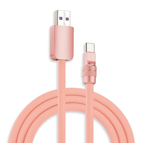 Chubbycable Chubby 2.0 Premium Fast Charging Cable – 240 W Power Delivery, 4.9 ft Type-C to Type-C Silicone Cord, Tangle-Free Design in Eye-Catching Red for Optimal Data Transfer and Enhanced Durability