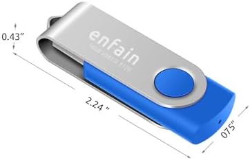 Enfain 10-Pack Red USB Flash Drives 16 GB – High-Speed USB 2.0 Memory Sticks with LED Indicator & 12 Labels for Easy Organization – Reliable & Portable Data Storage Solution for Professionals and Students