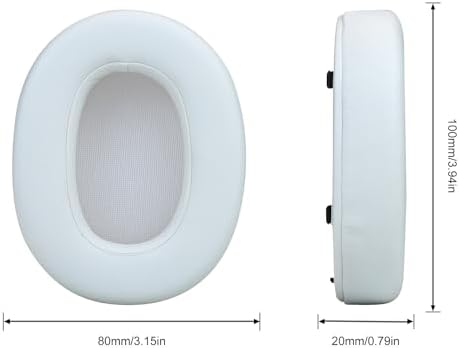 Transform Your Listening Experience: Premium Memory Foam Replacement Earpads for Sony ULT WEAR (WH-ULT900 N) Wireless Noise-Canceling Headphones – Soft Protein Leather for Luxurious Comfort, Enhanced Sound Isolation, and Effortless Installation in Sleek White Finish