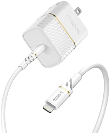 Otter Box 20 W USB-C Wall Charger with 1 M Cable – Rapid Charging Solution for Smartphones & Tablets, Sleek Black Shimmer Design, Enhanced Compatibility & Safety Features for Everyday Use