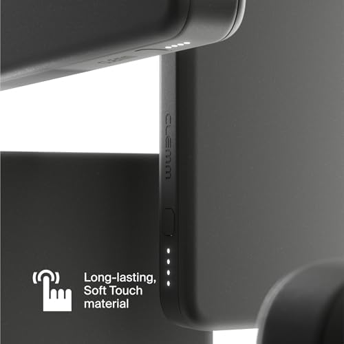 10,000 m Ah Dual Port Power Bank – Ultra-Fast Charging Solution for i Phone 16/15/14, Samsung Galaxy, i Pad & Google Pixel – Slim, Lightweight Design with Optimal Compatibility in Graphite – Perfect On-the-Go Charging Companion