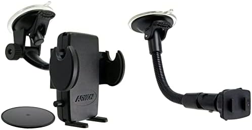 ARKON Universal Windshield and Dash Phone Holder Mount – Secure i Phone X, 8, 7, 6 S, 6 & Galaxy Note Support, 360° Rotation, Enhanced Stability for Safe Driving & Hands-Free Use – Perfect Smartphone Accessory for Navigation & Calls