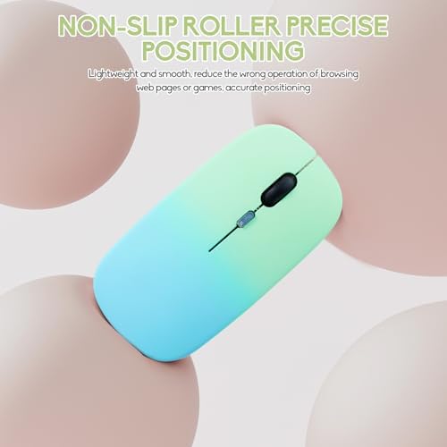 Seamless Productivity with 3 Pack Rosy Glow Red Wireless Bluetooth Mouse – Rechargeable, Silent, and Slim Dual Mode Mice for Laptop, Desktop, i Pad, and Mac – Perfect for On-the-Go Professionals and Students