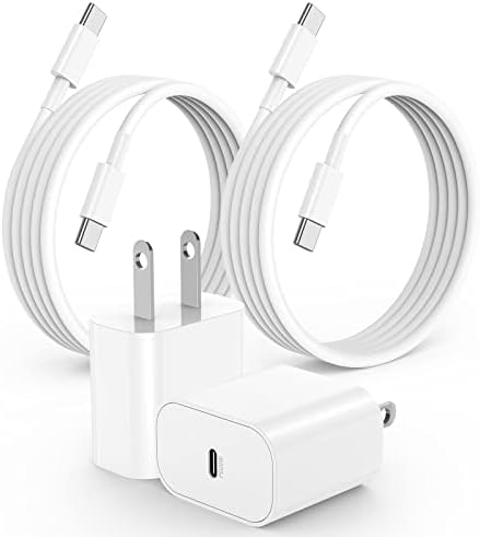 20 W USB-C Fast Charger for i Phone 16/15 Series & i Pad – 6 ft Type C to C Cable, High-Speed Wall Adapter for Optimal Performance, Compact & Durable Power Solution for Apple Devices – Experience Rapid Charging Anywhere
