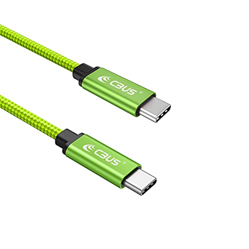 CBUS 10 ft USB-C to C Fast Charging Cable – Heavy-Duty Braided Cord for i Phone 16/15/Pro/Max/Plus & Android Devices – Superior Durability & Super Speed USB-C Charger in Stylish Purple – Unmatched Flexibility for Home & Travel Use