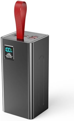 Ultimate 90000 m Ah High-Capacity Power Bank – Fast Charging 30 W PD & QC 3.0 Portable Charger with 5 Outputs & 2 Inputs – LED Display for Real-Time Monitoring – Optimal Compatibility with Phones, Tablets, Headsets & Smartwatches – Essential for Travel, Camping & Daily Use