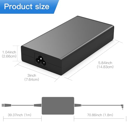 Ultimate 135 W AC Power Adapter for Acer Nitro 5 Series Gaming Laptops – High-Efficiency 19 V 7.1 A Charger Compatible with AN515 & A715 Models | Smart Safety Technology with CE/FCC/ROHS Certification | Durable 5.5 mm x 1.7 mm Connector | Optimal Performance for Gamers & Professionals | Advanced Overcurrent & Overheat Protection for Reliable Charging | Premium Quality Built to Last with High-Density Cable Design | Hassle-Free 30-Day Refund Policy & 24/7 Customer Support | Engineered for Seamless Integration with Your Acer Nitro 5 Experience