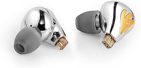 Experience Unmatched Sound Quality with JS01 Wired Earbuds – Hi-Fi In-Ear Monitors Featuring 10 mm Dynamic Drivers, Ergonomic Design, and QDC Detachable Cable for Versatile Connectivity – Stylish White Gold Finish with 3.5 mm Plug for Universal Device Compatibility – Perfect for Audiophiles Seeking Comfort and Durability